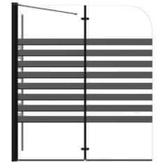 Vidaxl Črtasta tuš kabina 120x68x130 cm kaljeno steklo