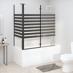 Vidaxl Črtasta tuš kabina 120x68x130 cm kaljeno steklo