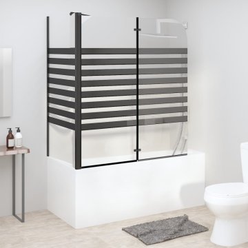 Vidaxl Črtasta tuš kabina 120x68x130 cm kaljeno steklo