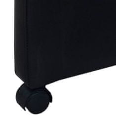 Vidaxl Jedilni stoli 6 kosov črno umetno usnje
