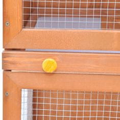 shumee Zunanji zajčnik / hišica za male živali z 1 vrati iz lesa