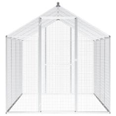Vidaxl Večja zunanja ptičja kletka aluminij 178x242x192 cm