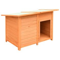 shumee Pasja koča 120 x 77 x 86 cm masivni les bora in jelke