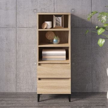 Vidaxl vidaXL Visoka omarica, hrast sonoma, 40x36x110 cm, material na osnovi lesa