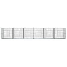 Vidaxl 6-delna ograda za zajce 327x79x54 cm pocinkano železo