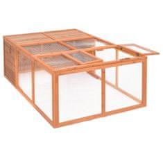 Vidaxl Vrtna kletka za živali 150x100x50 cm les jelke
