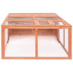 Vidaxl Vrtna kletka za živali 150x100x50 cm les jelke