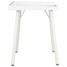 Vidaxl Pisalna miza bela 90x50x79 cm