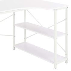 Vidaxl Računalniška miza bela 120x72x70 cm