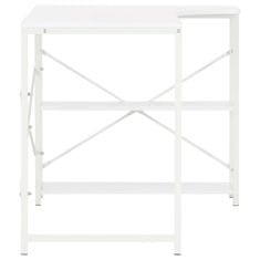 Vidaxl Računalniška miza bela 120x72x70 cm