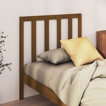 Vidaxl vidaXL Vzglavje postelje 95x4x100 cm borov les medeno rjave barve