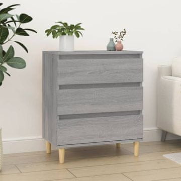 Vidaxl vidaXL Predalnik, siv hrast sonoma, 60x35x70 cm, material na osnovi lesa