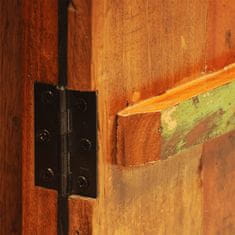 Greatstore Omarica iz predelanega trdnega lesa z 1 vrati starinska