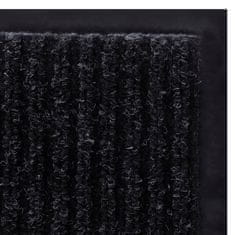 Greatstore PVC Predpražnik Črne Barve 120 x 180 cm