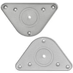 Vidaxl 4 Nastavljive Noge za Mizo Krom 710 mm