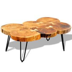Vidaxl Klubska mizica 35 cm 6 debel trden palisander