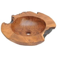 Vidaxl Umivalnik iz trdne tikovine 45 cm