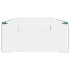 Vidaxl Stojalo za TV/Računalniški Zaslon Prosojno Steklo 70x30x13 cm