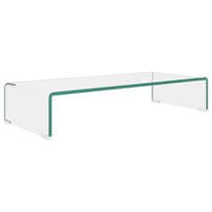 Vidaxl Stojalo za TV/Računalniški Zaslon Prosojno Steklo 70x30x13 cm