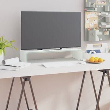 Vidaxl vidaXL stojalo za monitor/TV, zeleno steklo, 60 x 25 x 11 cm