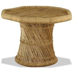 Vidaxl Klubska mizica iz bambusa osemkotna 60x60x45 cm