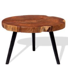 Vidaxl Klubska mizica iz debla akacijev les (55-60)x40 cm