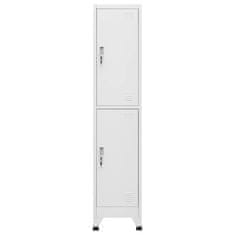 Vidaxl Garderobna omarica na ključ z 2 predelkoma 38x45x180 cm