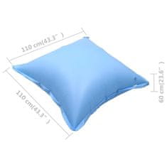 Vidaxl Napihljive zimske blazine za dvig pokrivala bazena 10 kosov PVC