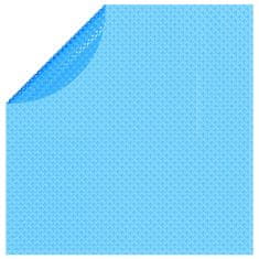 Greatstore Plavajoča okrogla PE solarna folija za bazen 455 cm modre barve