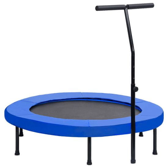 Vidaxl Fitnes trampolin z ročajem in varnostno oblogo 122 cm