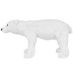 Greatstore Stoječi plišasti polarni medved bel XXL