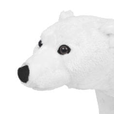 Greatstore Stoječi plišasti polarni medved bel XXL
