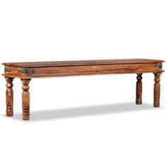Vidaxl Grajska klop trden palisander 160x35x45 cm