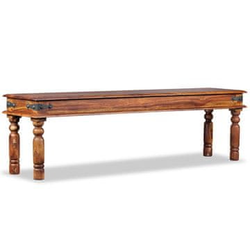 Vidaxl Grajska klop trden palisander 160x35x45 cm