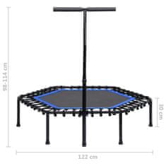 shumee Fitnes trampolin z ročajem 122 cm