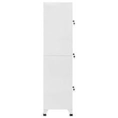 Vidaxl Garderobna omarica na ključ s 3 predelki 38x45x180 cm