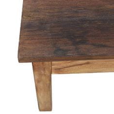 Vidaxl Klubska mizica iz trdnega predelanega lesa 98x73x45 cm