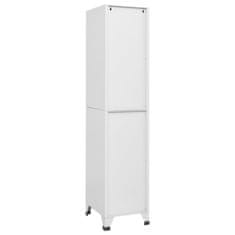 Vidaxl Garderobna omarica na ključ s 4 predelki 38x45x180 cm