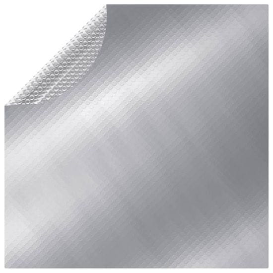 Vidaxl Pokrivalo za bazen srebrno 417 cm PE