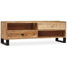 Vidaxl TV omarica iz trdnega mangovega lesa 120x30x40 cm