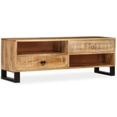 Vidaxl TV omarica iz trdnega mangovega lesa 120x30x40 cm