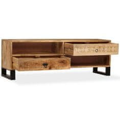 Vidaxl TV omarica iz trdnega mangovega lesa 120x30x40 cm