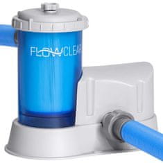 Vidaxl Transparentna filtrirna črpalka Bestway s kartušo Flowclear