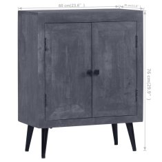 Vidaxl Komoda iz trdnega mangovega lesa 60x30x76 cm