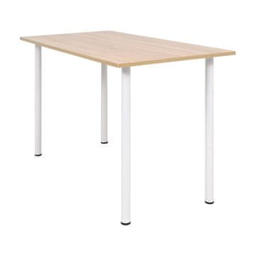 Vidaxl vidaXL Jedilna miza 120 x 60 x 73 cm hrast in bela