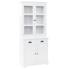 Vidaxl Kredenca s 4 vrati MDF in borovina 80x40x180 cm