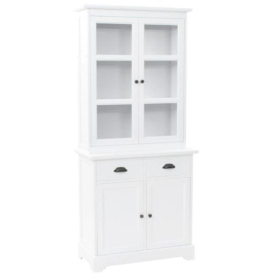 Vidaxl Kredenca s 4 vrati MDF in borovina 80x40x180 cm