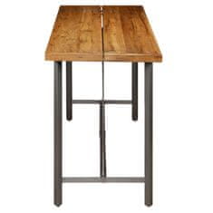 Greatstore Barska miza iz trdne predelane tikovine 150x70x106 cm