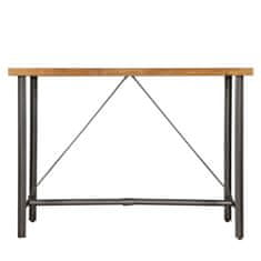 Vidaxl Barska miza iz trdne predelane tikovine 150x70x106 cm