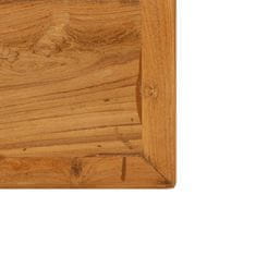 shumee Barska miza iz trdne predelane tikovine 150x70x106 cm